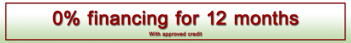 0% financing for 12 months