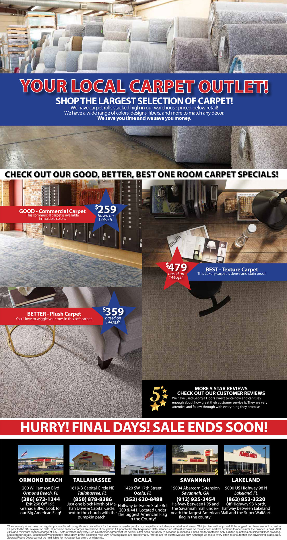 Specials at all our locations.