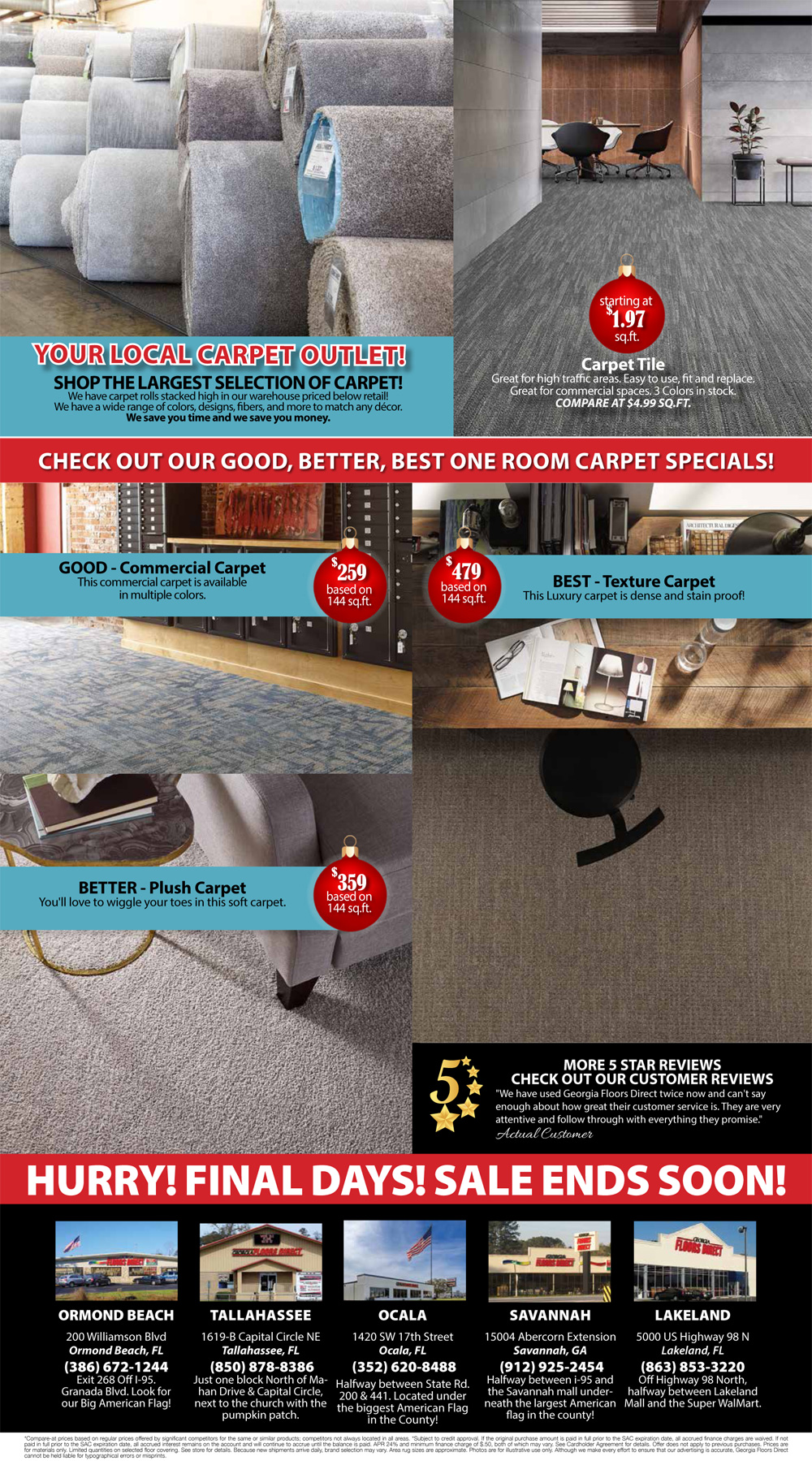 Specials at all our locations.