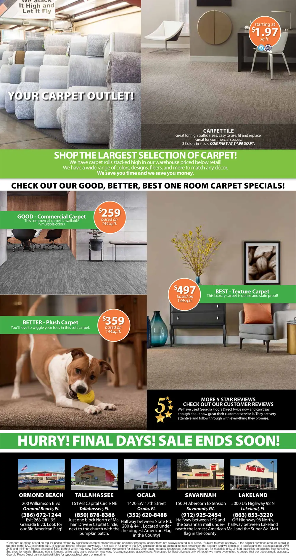 Specials at all our locations.