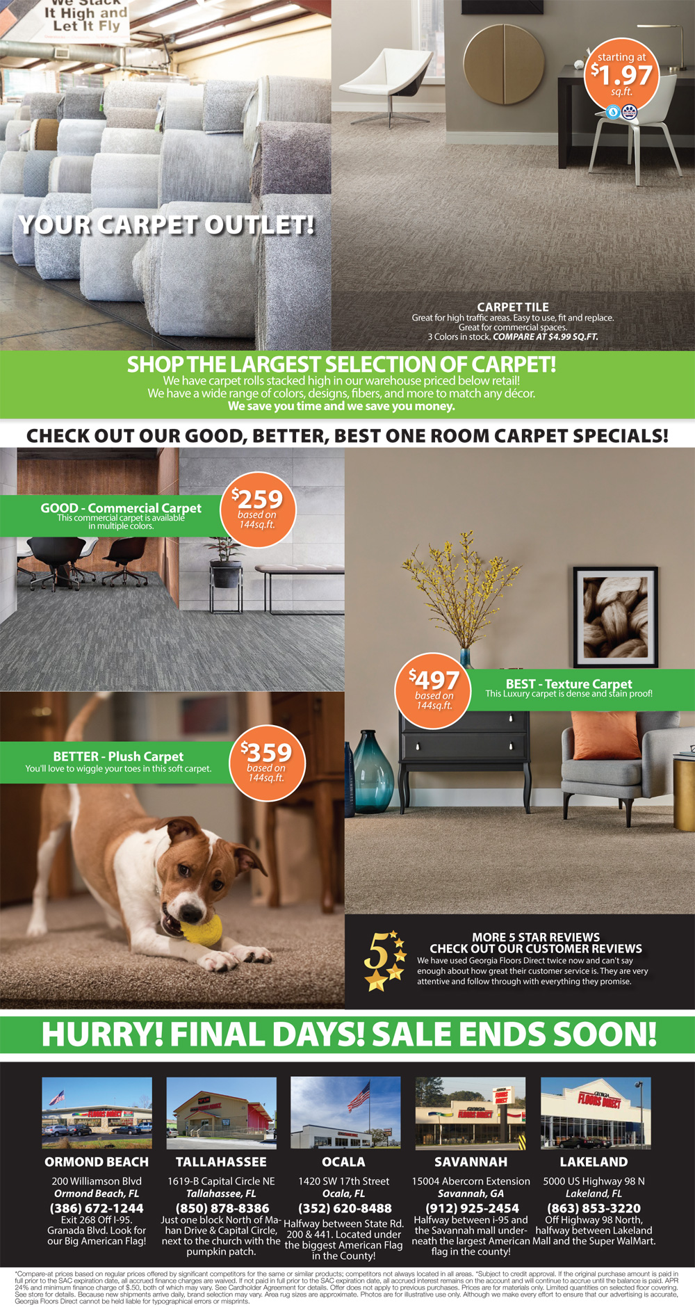 Specials at all our locations.